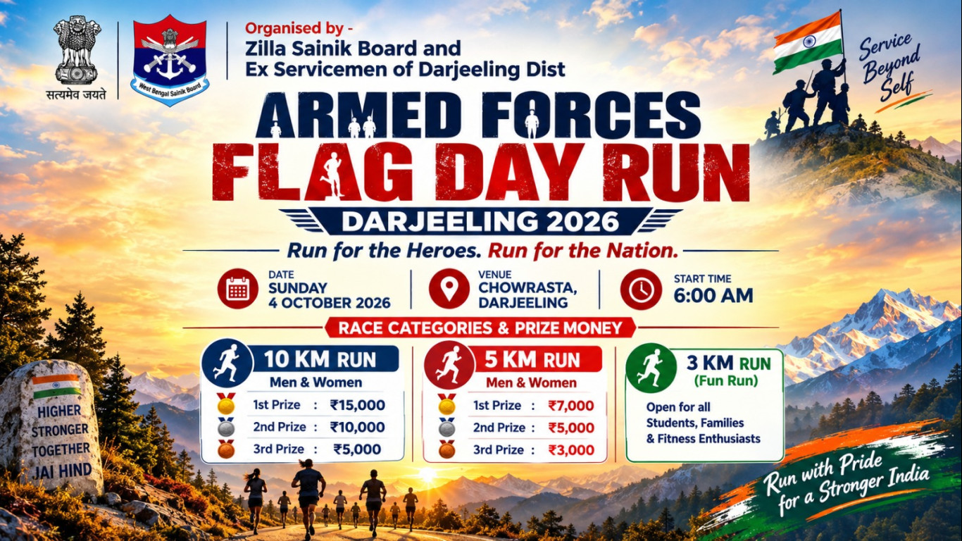 Armed Forces Flag Day Run – Darjeeling 2026