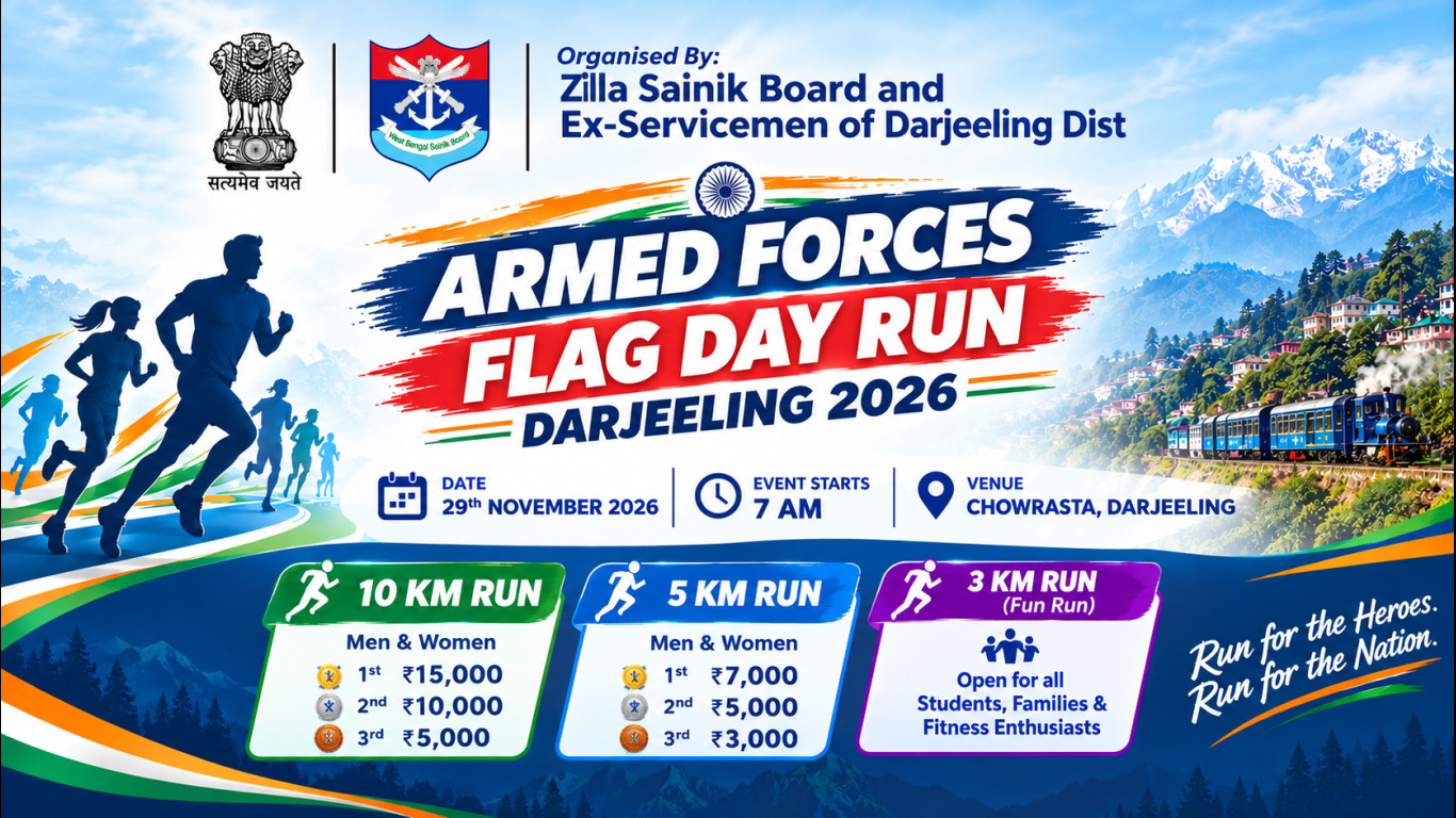 Armed Forces Flag Day Run – Darjeeling 2026